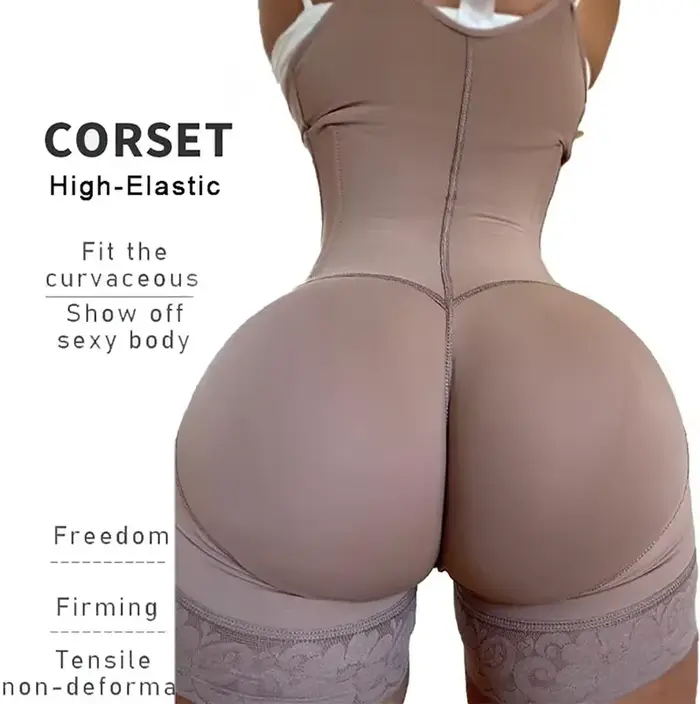 Corps complet Shaper Fajas Colombianas ceinture haute Compression Shapewear minceur gaine ventre contrôle culotte