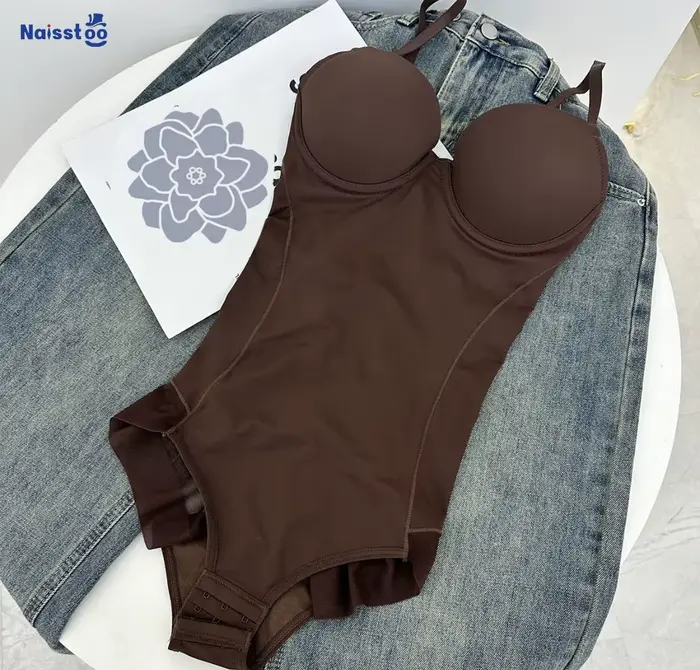 Naisstoo femmes Shapewear Body pour contrôle du ventre sans couture corps Shaper string combinaison soutiens-gorge