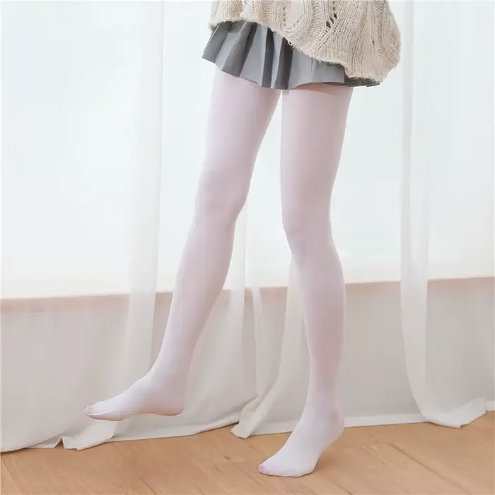 120D Lolita cuisse haute bas lait blanc