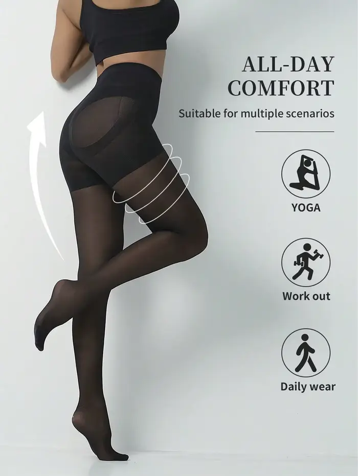 1/2 Paires Nouveauté 2026 Collants sculptants taille haute pour femme