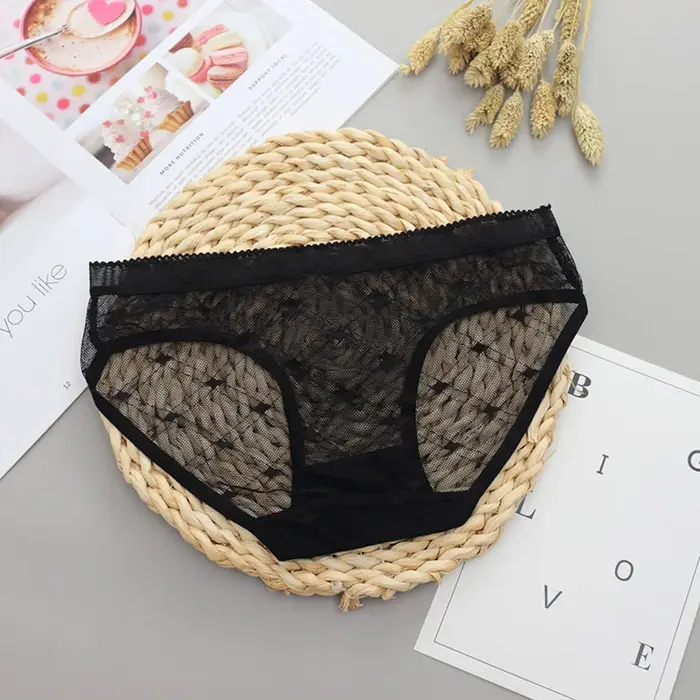 Culotte Sexy en dentelle transparente pour femmes