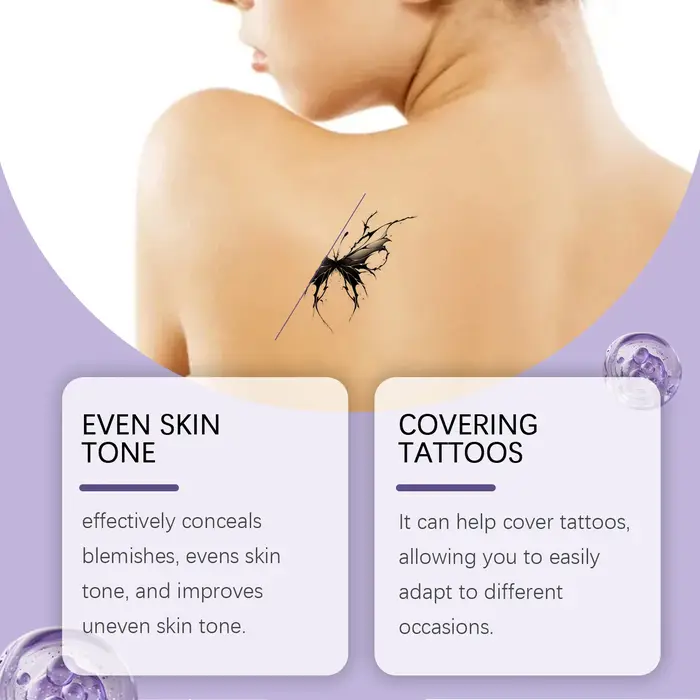  EELHOE corps correcteur couverture complète couvrant tatouage résistant à la sueur imperméable