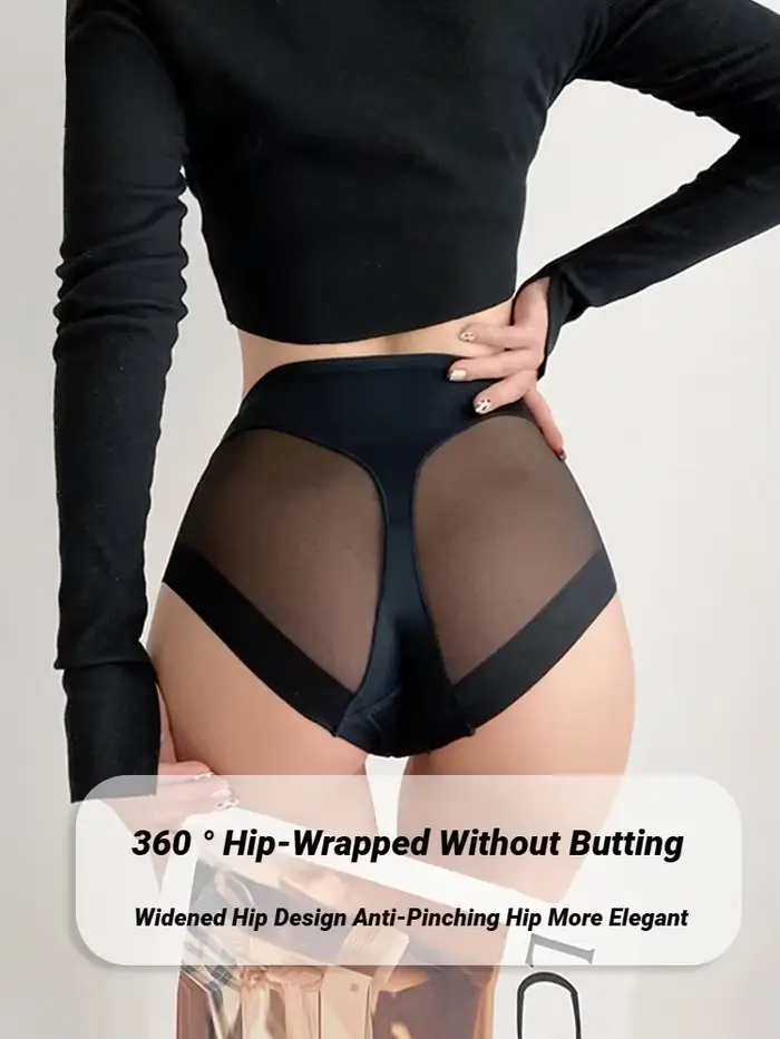 Culottes amincissantes taille haute en soie glacée pour femme