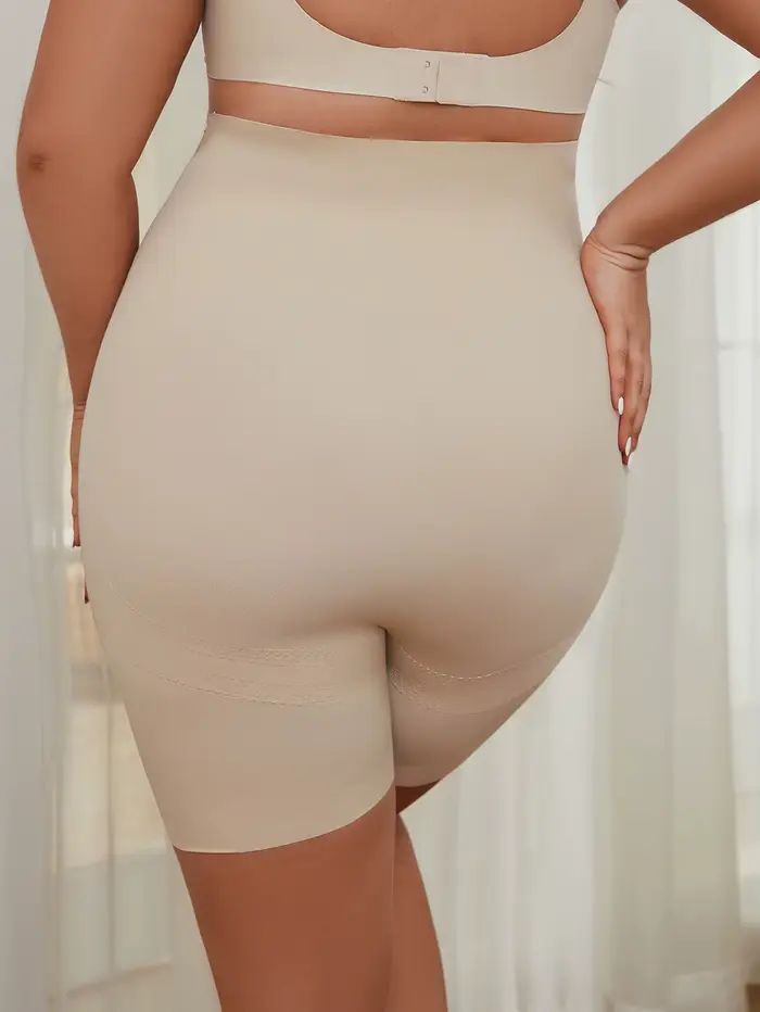 Pantalon gainant grande taille pour femme avec design amincissant le ventre