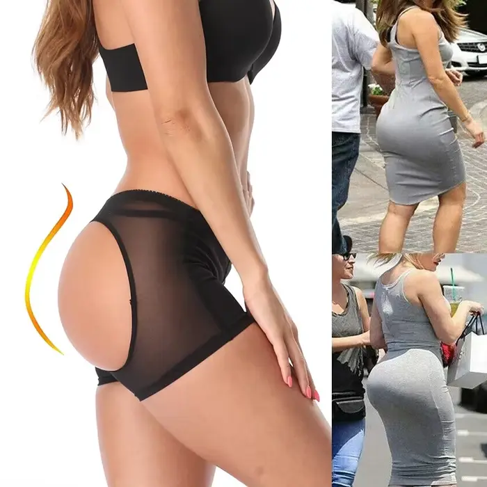 Femmes bout à bout Shaper culottes Shorts bout à bout sous-vêtements slips corps Shaper Sexy cul Push Up culotte fesse ouvert hanche butin