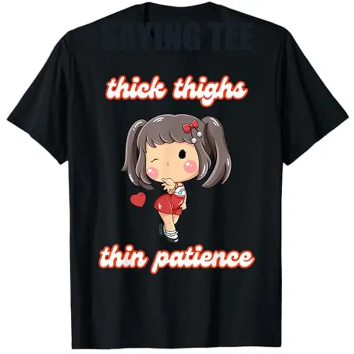 T-shirt optique cuisses minces Patience pour filles, mode Fitness Yoga, graphique disant Tee mignon