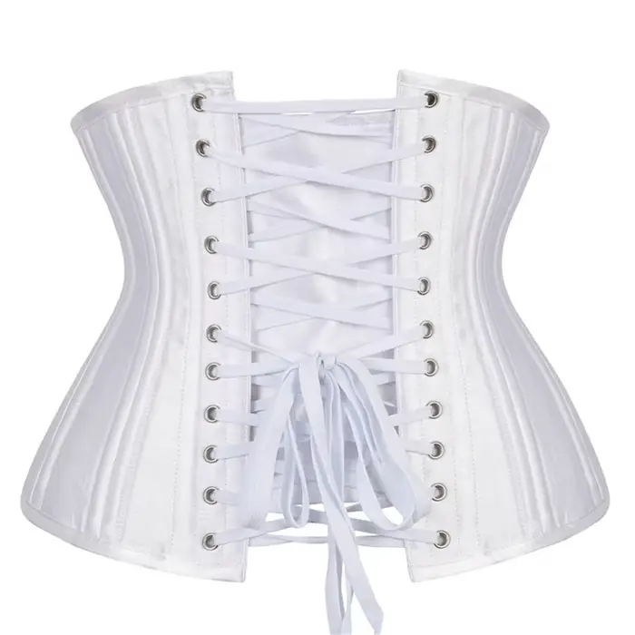 XS à 6XL sous le buste Corset 24 acier désossé corps Shaper gothique Sexy femmes