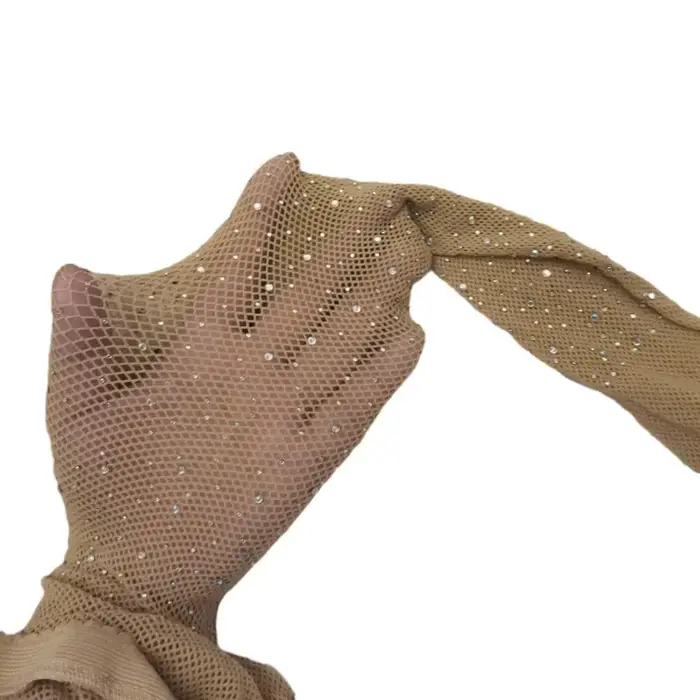 Collants strass brillants pour femmes, bas résille ajourés, Sexy, haute élasticité, transparent, sli