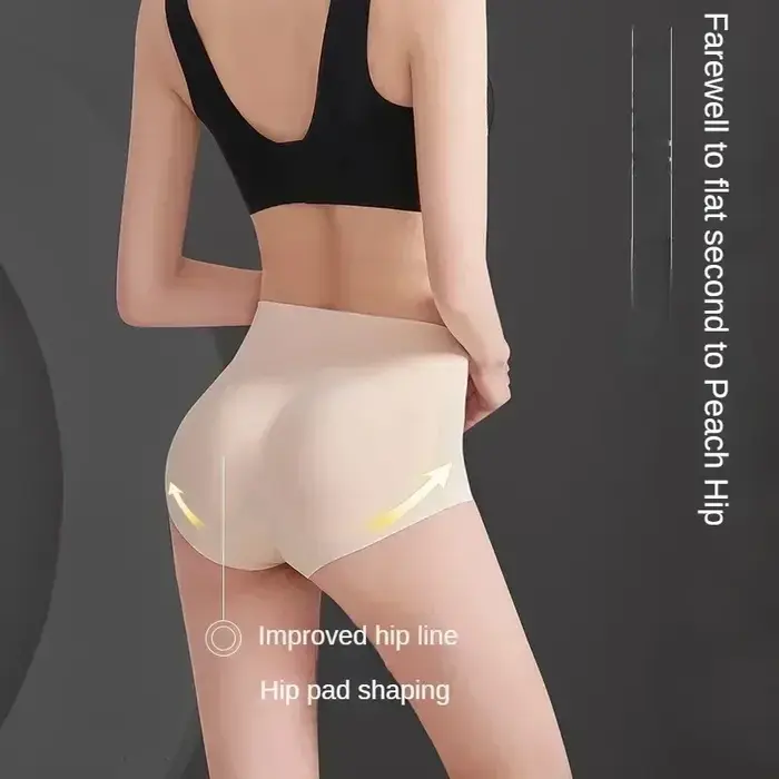 Culotte gainante sans couture d'été avec coussinets en silicone pour les hanches et rehausseurs de fesses