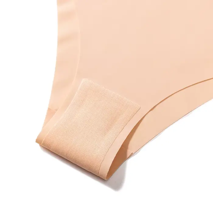 3 pièces/ensemble culottes pour femmes sous-vêtements sans couture coupe en V Lingerie respirante slips en Satin de soie