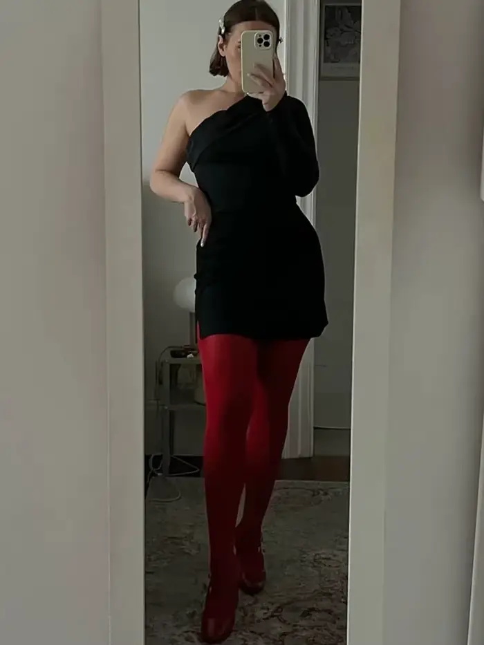 Nouvelles collants rouges pour femme