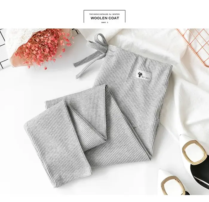 Leggings décontractés pour femmes enceintes, pantalons élastiques à rayures taille haute, vêtements 