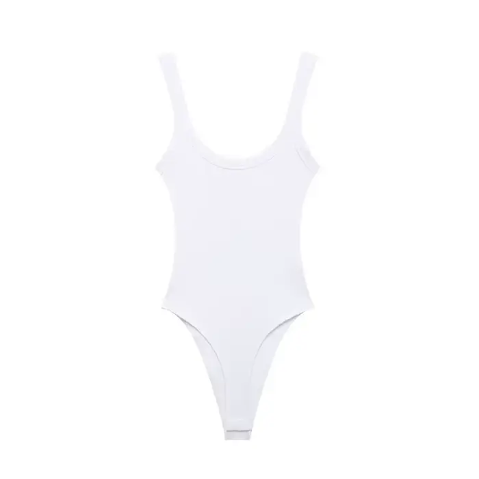Body côtelé slim pour femmes
