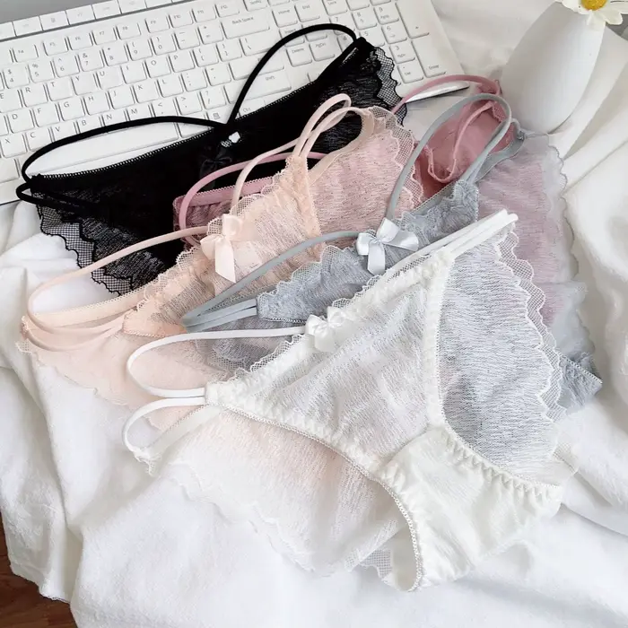 Culotte femme sans couture glace soie sous-vêtements sexy femmes dames slips respirants