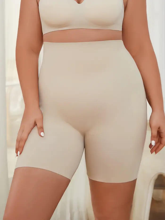 Pantalon gainant grande taille pour femme avec design amincissant le ventre