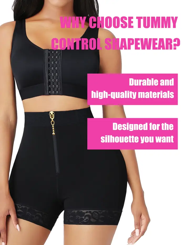 Femmes taille haute Shapewear culottes post-partum ventre façonnage culotte