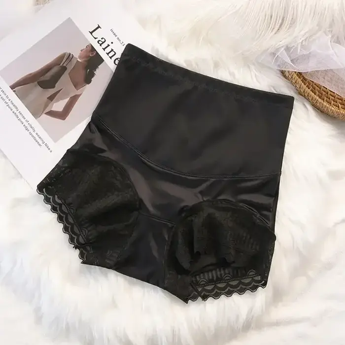 Shorty gainant taille haute pour femme, effet ventre plat et rehausseur de fesses, sous-vêtement ami