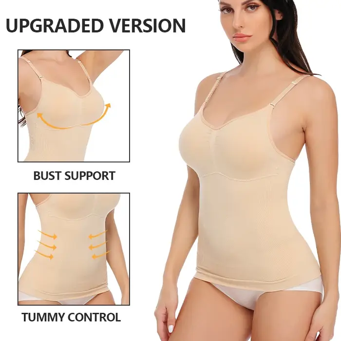 Body Shaper doux nouveau réservoir minceur coussin amovible Cami débardeur confortable grande taille femmes Shapewear rembourré gilet livraison directe