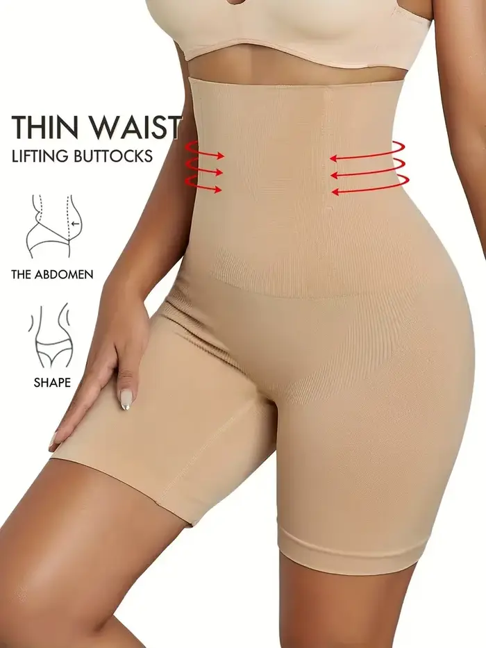 Culotte Boyshort façonnant taille haute