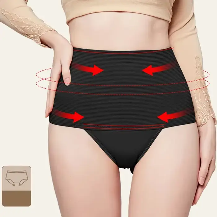 Femmes taille haute corps Shaper Compression contrôle culotte minceur Shapewear sous-vêtements respirant bout