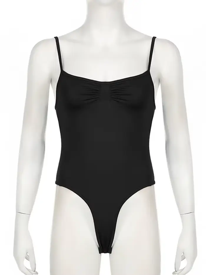 Sweetown – body froncé sans manches pour femmes