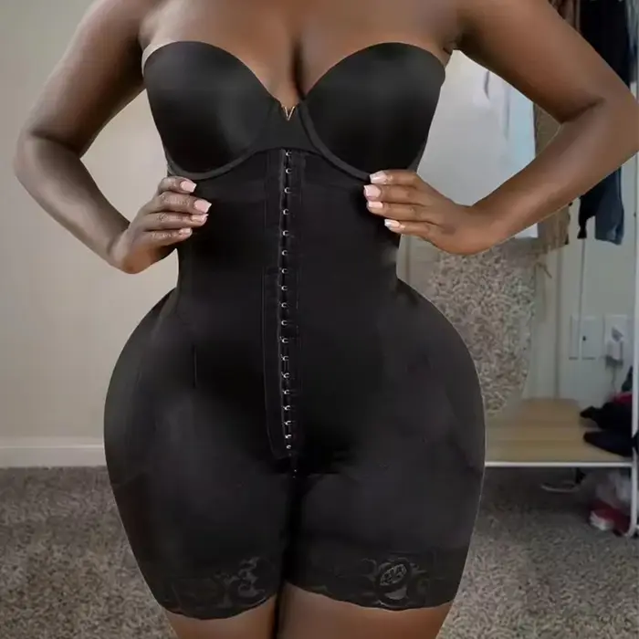 Bbl et Lipo | Stage 3 Faja Colombiana Shapewear | Short de levage de hanche à poitrine taille haute sans bretelles