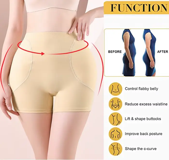 Sous-vêtements rembourrés pour rehausser les fesses