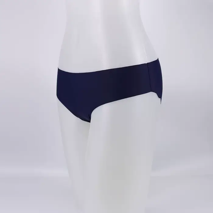 Femmes culottes Sexy volants couleur unie sous-vêtements glace-soie taille basse culotte femme sans couture slips Ultra-mince Lingerie pour dames