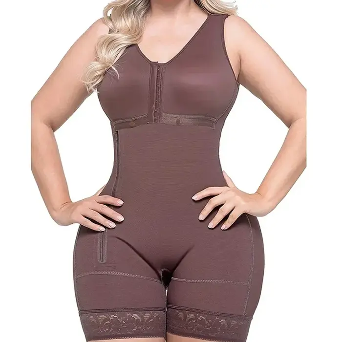 Fermeture éclair latérale corps Shaper Faja Body Corset haut Bustier Original colombien ceintures post-partum mince Shapewear femmes sous-vêtements