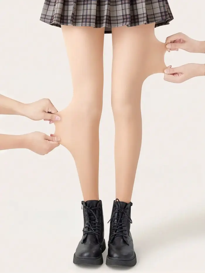 Collants thermiques doublés de polaire pour femmes