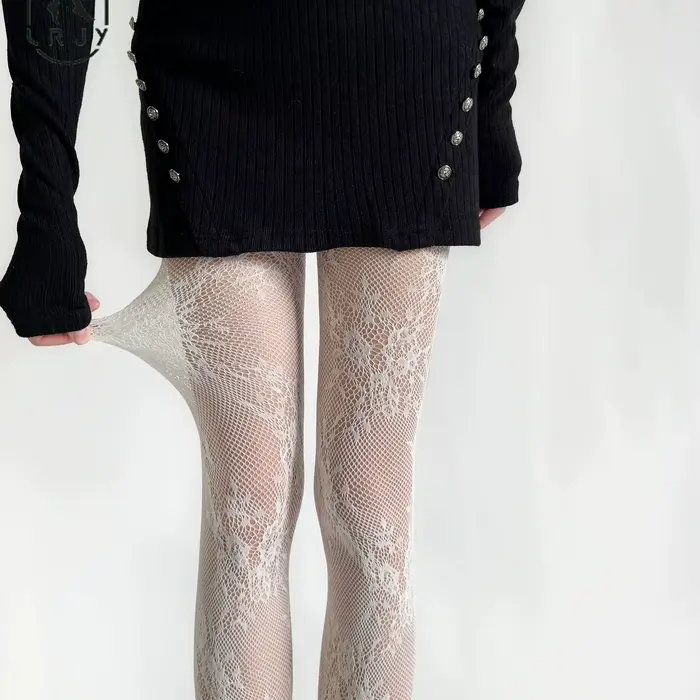 2025 nouveaux collants femmes Sexy dentelle florale cuisse haute bas collants Lingerie bonneterie ma