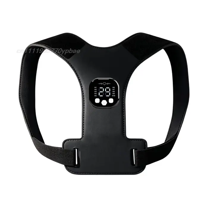 Ceinture Correctrice de Posture avec Stimulateur Musculaire EMS et Masseur Dorsal - Soulagement Ajus
