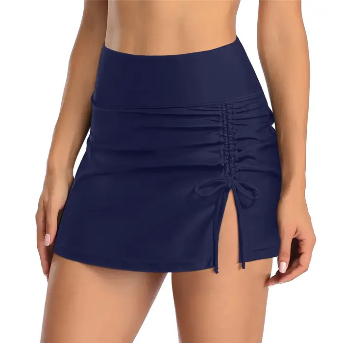 Jupe de bain femme taille haute maillot