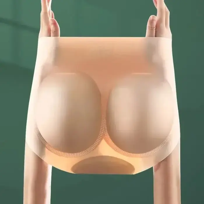 Culotte gainante sans couture d'été avec coussinets en silicone pour les hanches et rehausseurs de fesses