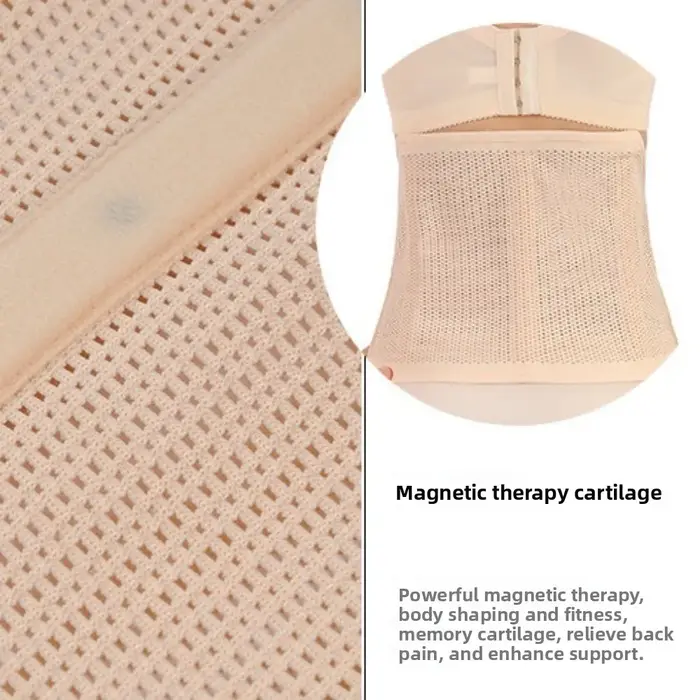 Ceinture de maintien post-partum magnétique en maille fine réglable