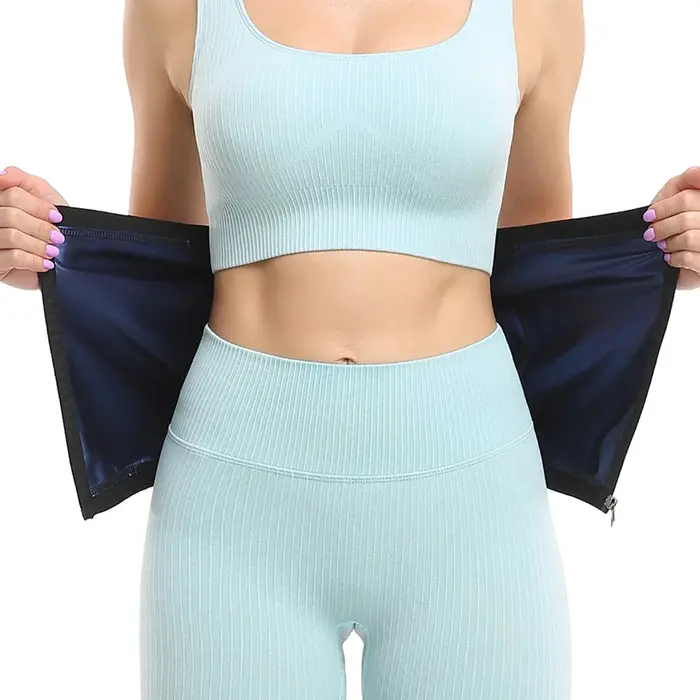 Ceinture amincissante à fermeture éclair