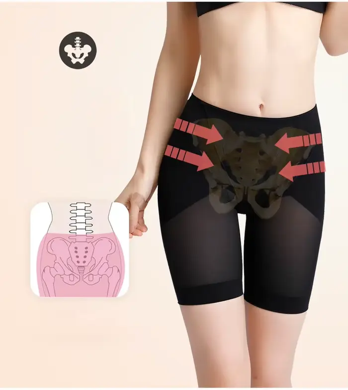 Femmes taille haute façonnage culotte respirant corps minceur ventre sous-vêtements crochets