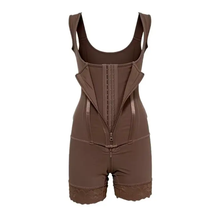 Faja Body Shaper 9-Bone High Compression Shapewear Double Tummy Control Bodysuit Full