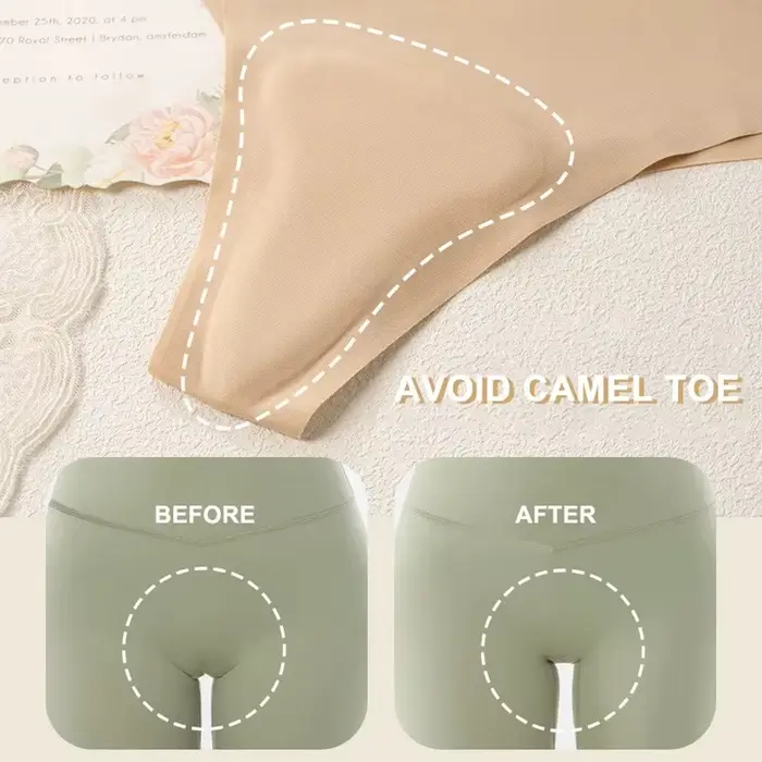 3 pièces éviter les culottes à bout de chameau culotte tanga sans couture couverture anti-cernes