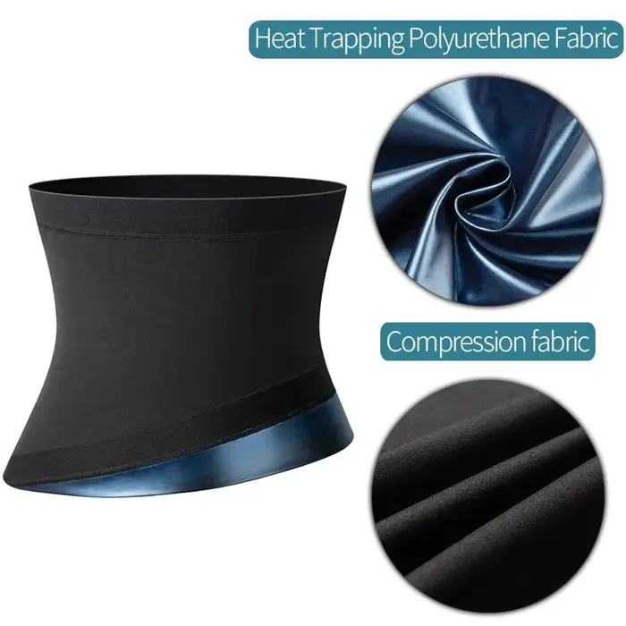 Hommes Abdomen réducteur Sauna corps Shaper Fitness sueur tondeuse ceinture taille formateur ventre minceur Shapewear