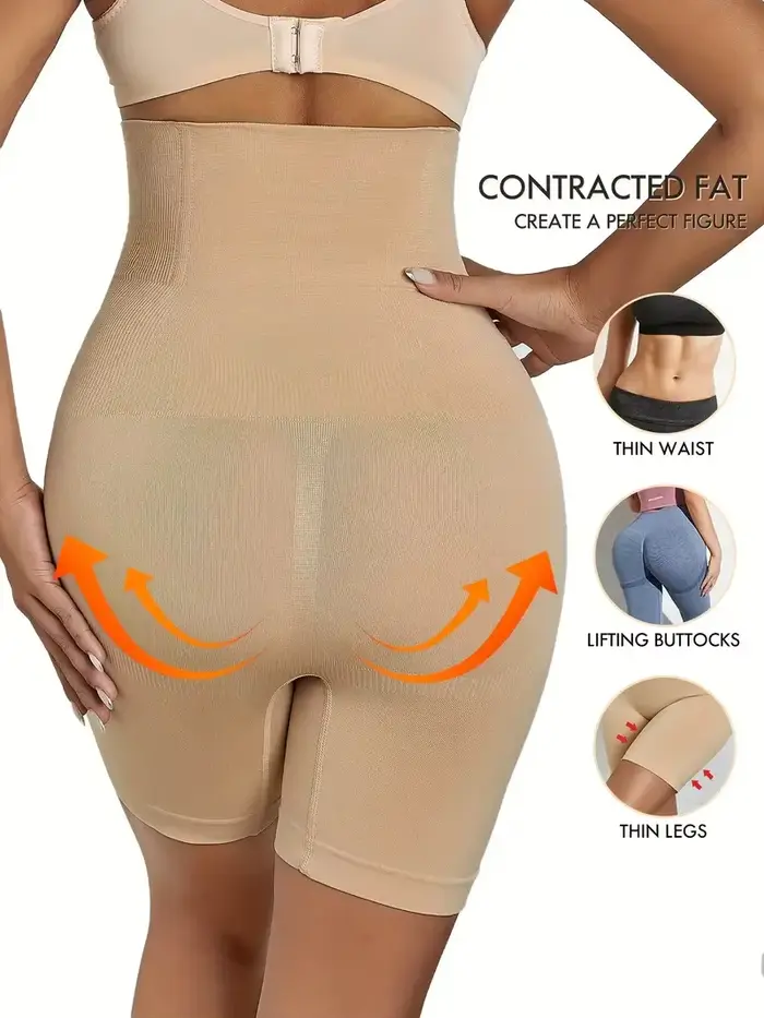 Culotte Boyshort façonnant taille haute