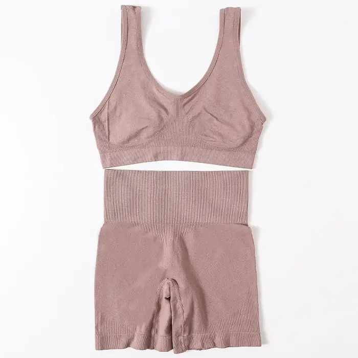 Ensemble de soutien-gorge et culotte taille haute sans couture pour femmes