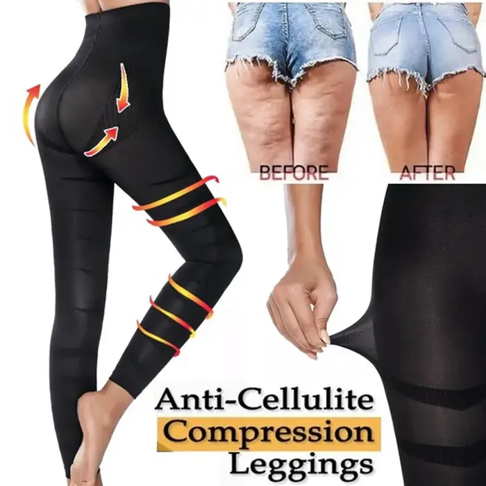 Leggings amincissants taille haute pour femme