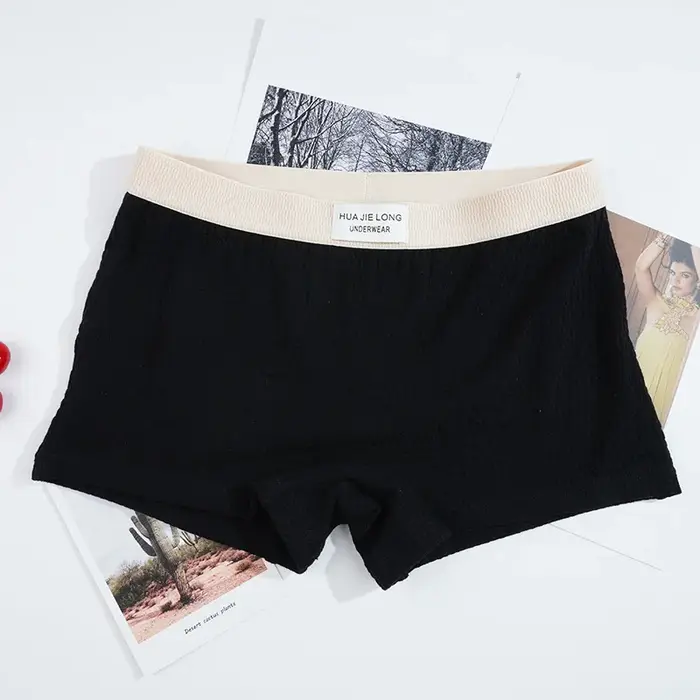 Boxers en coton respirant pour femmes, sous-vêtements, pantalons courts de sécurité, taille moyenne,