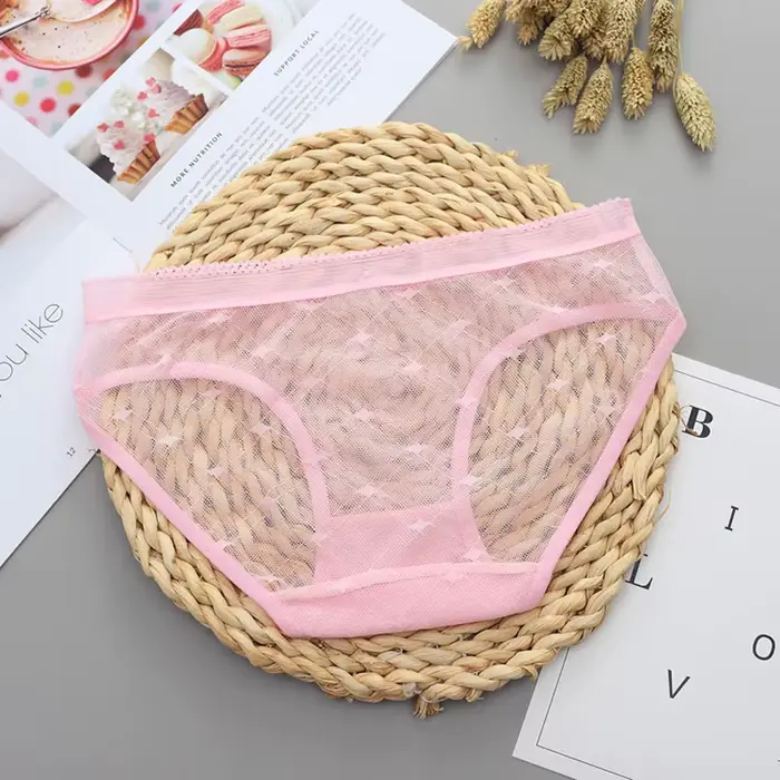 Culotte Sexy en dentelle transparente pour femmes