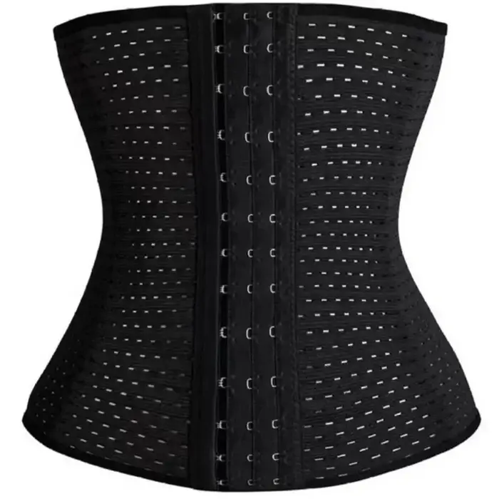 Corset Amincissant et Sculptant pour Femme, Bandeau Ventre Plat Noir, Post-partum