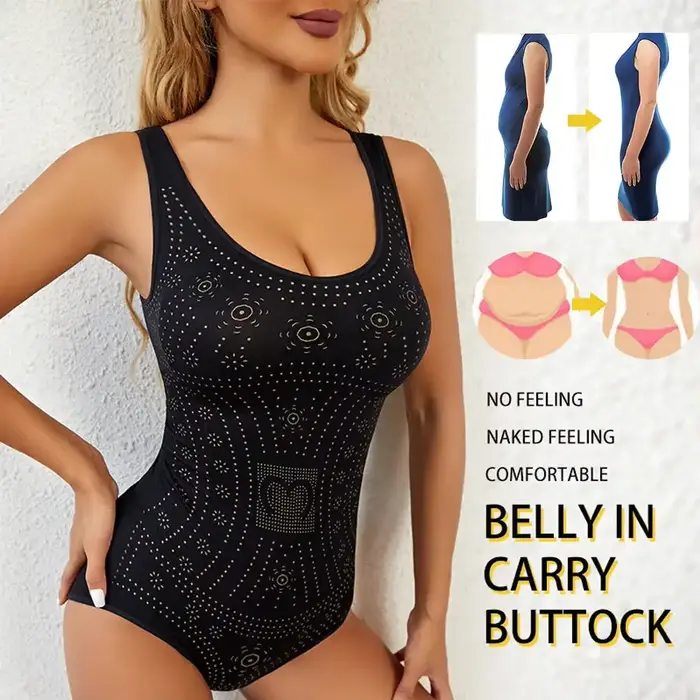 Femmes sans couture confortable Body Shaper imprimé grande taille ventre contrôle Shapewear