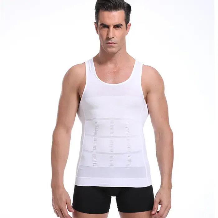 Gilet Shapewear pour hommes S-3XL grande taille minceur corps Corset Baju Melayu doublure