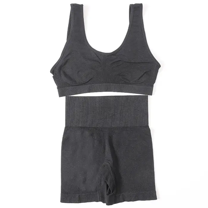 Ensemble de soutien-gorge et culotte taille haute sans couture pour femmes