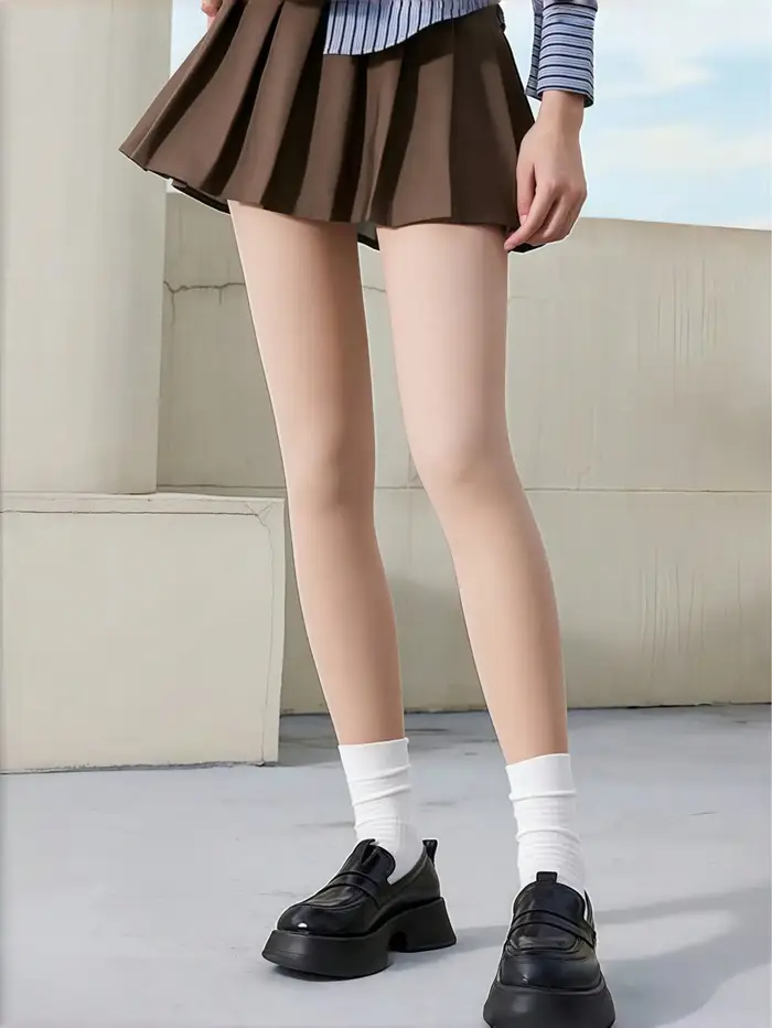 Collants thermiques doublés de polaire pour femmes